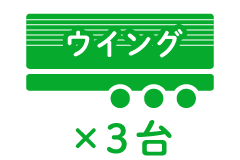 ウイング ×3台